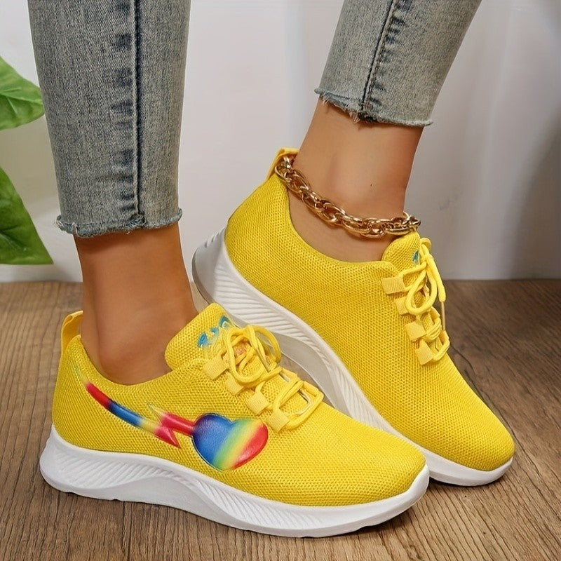 Stacey B's Mesh Lace-Up Sneakers