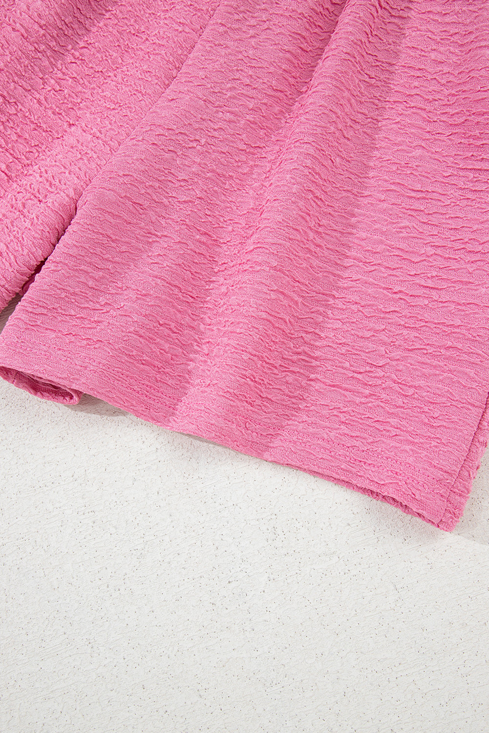 Stacey B's Orange Textured V Neck T Shirt and Shorts Set