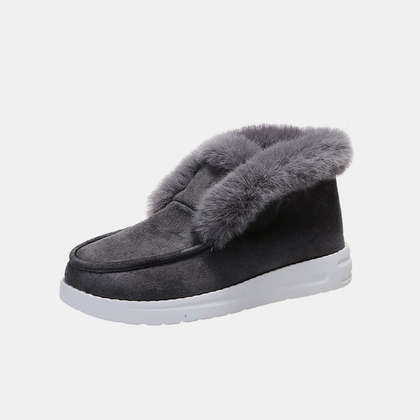 Stacey B's Furry Suede Snow Boots