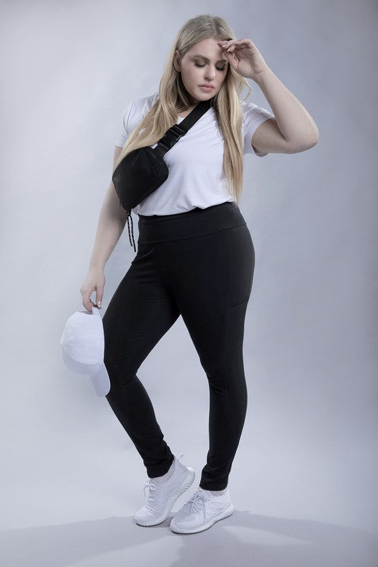 Stacey B's Plus Everyday Leggings with Pockets