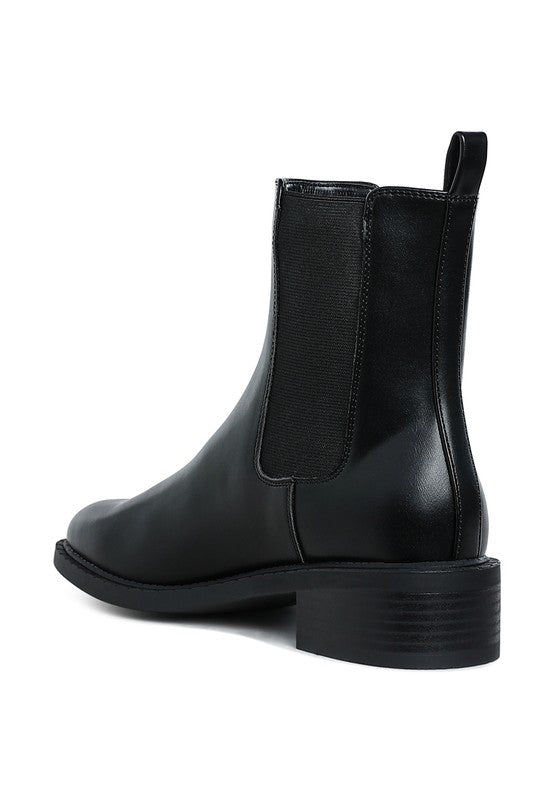 Stacey B's Tripoli Stacked Heel Chelsea Boots