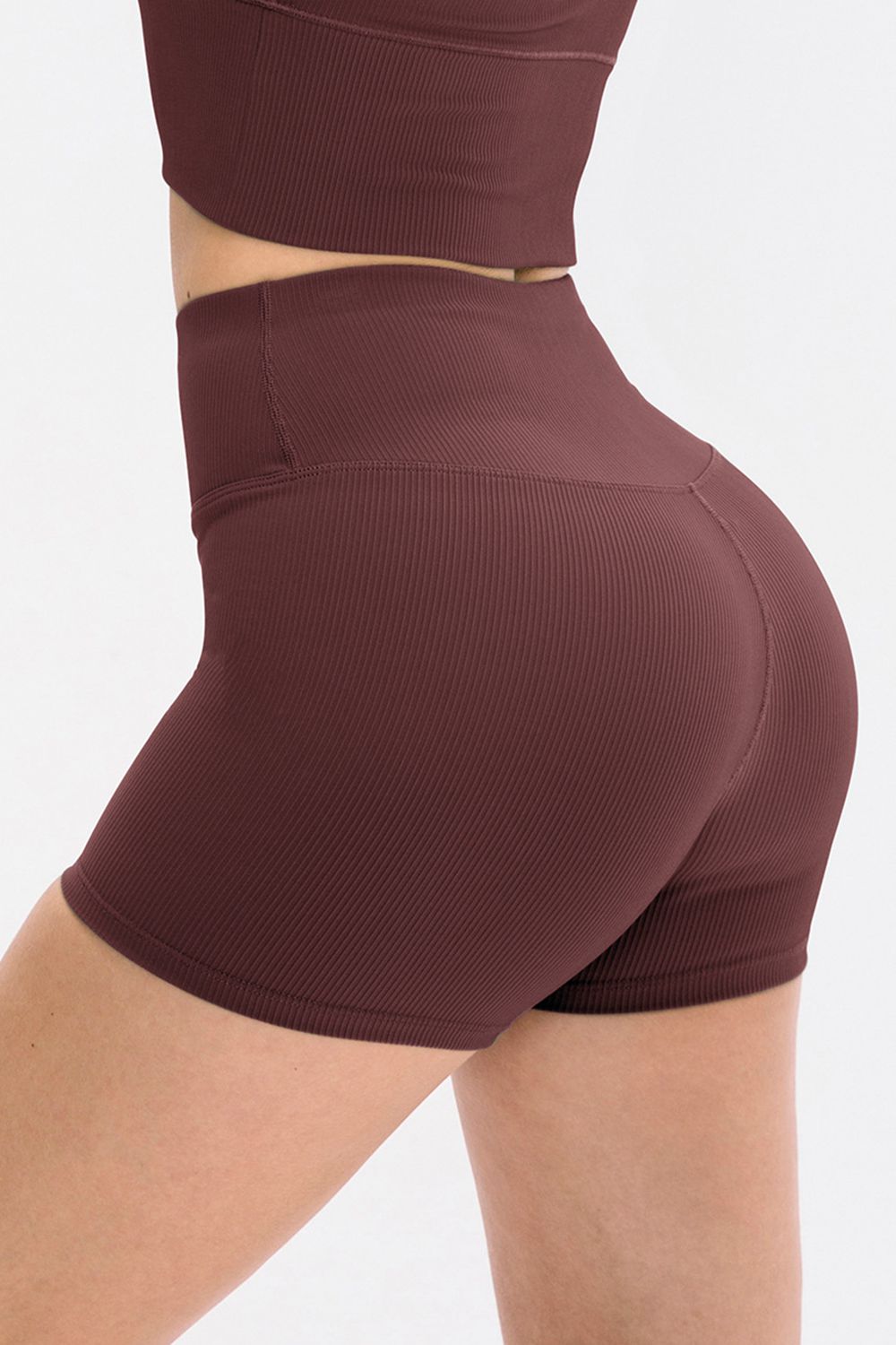 Stacey B's Slim Fit Wide Waistband Sports Shorts