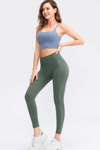 Stacey B's  Wide Waistband Slim Fit Long Sports Pants