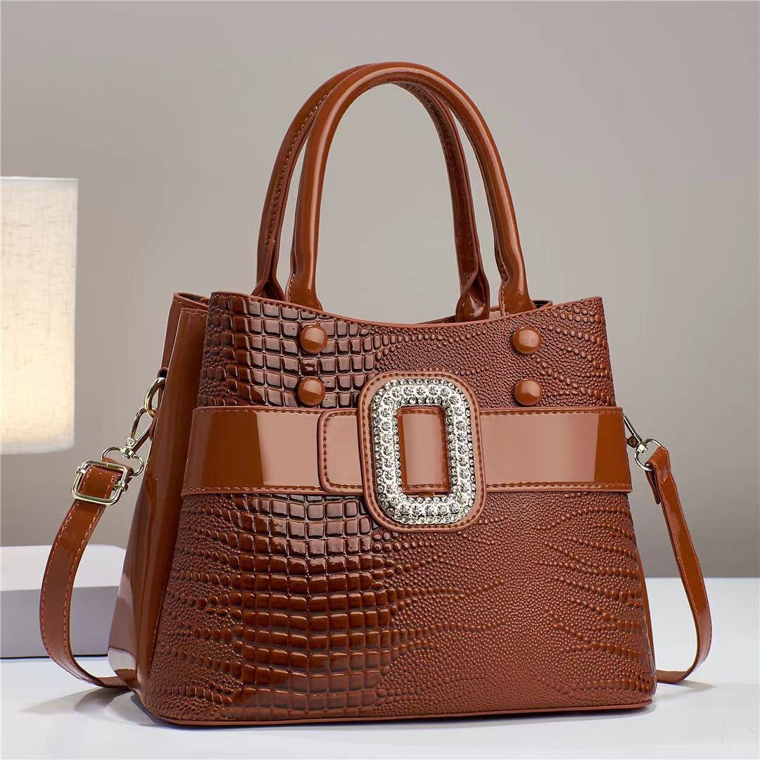Stacey B's Lizard patterned single shoulder diagonal cross bag