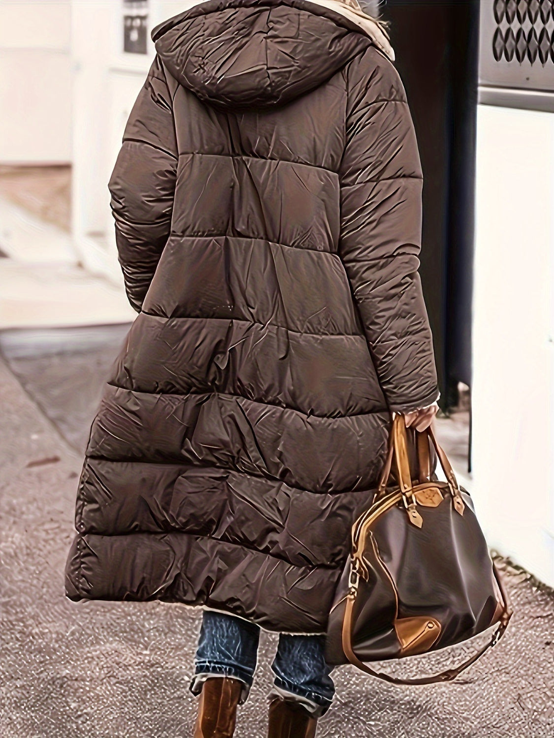 Stacey B's Zip Up Sherpa Hooded Coat