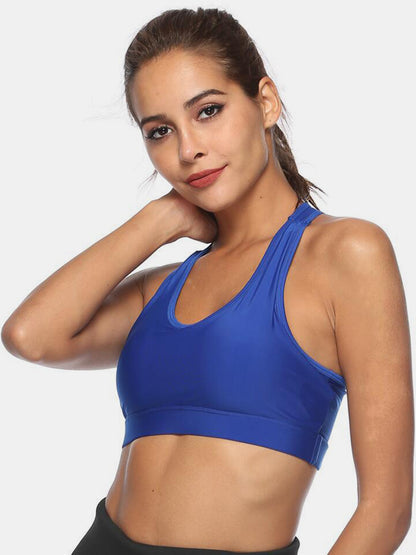Stacey B's Cutout Scoop Neck Active Tank