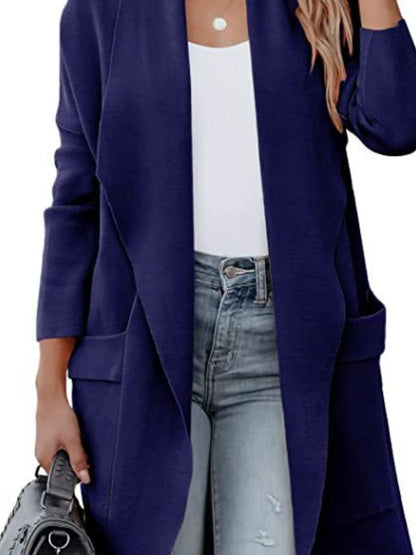 Stacey B's Open Front Dropped Shoulder Outerwear