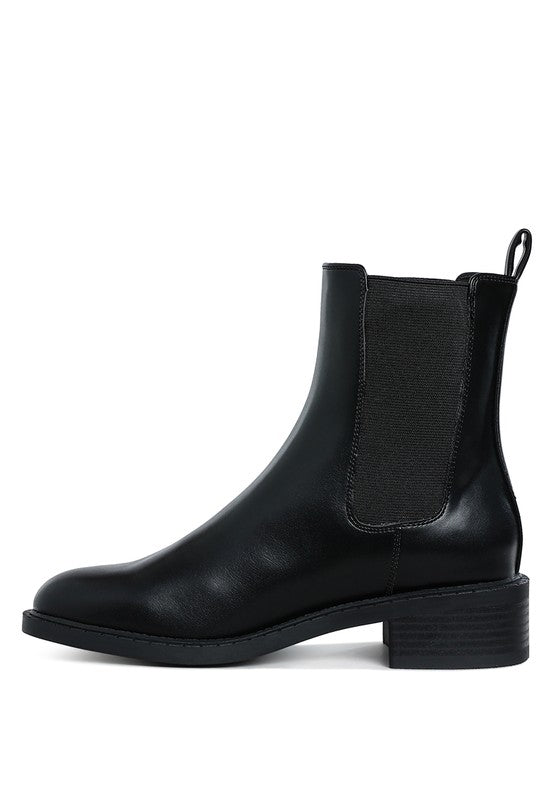 Stacey B's Tripoli Stacked Heel Chelsea Boots