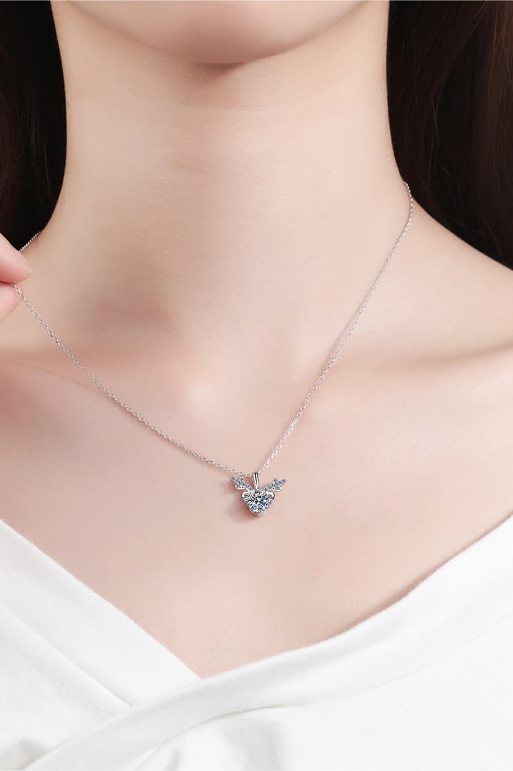 Stacey B's 1 Carat Moissanite 925 Sterling Silver Necklace