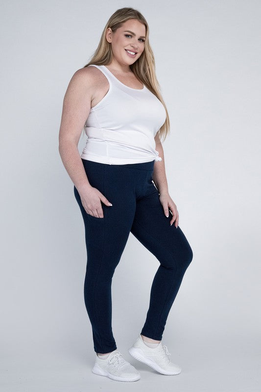 Stacey B's Plus Everyday Leggings with Pockets