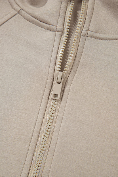 Stacey B's Jet Stream Half Zip Thumbhole Sleeve Hoodie Active Pants 2pcs Outfit