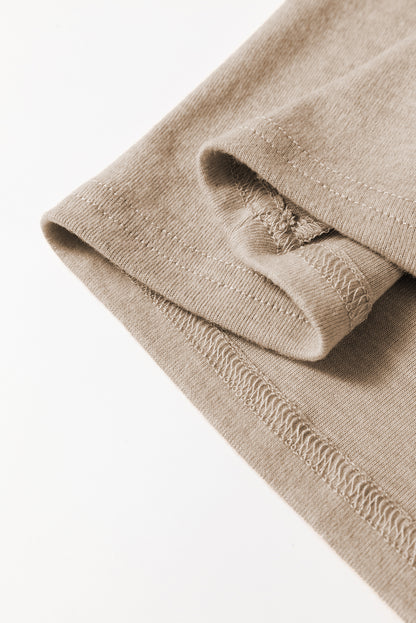 Stacey B's Parchment Seam Detail Lace Contrast Cuffs Raglan Sleeve Top