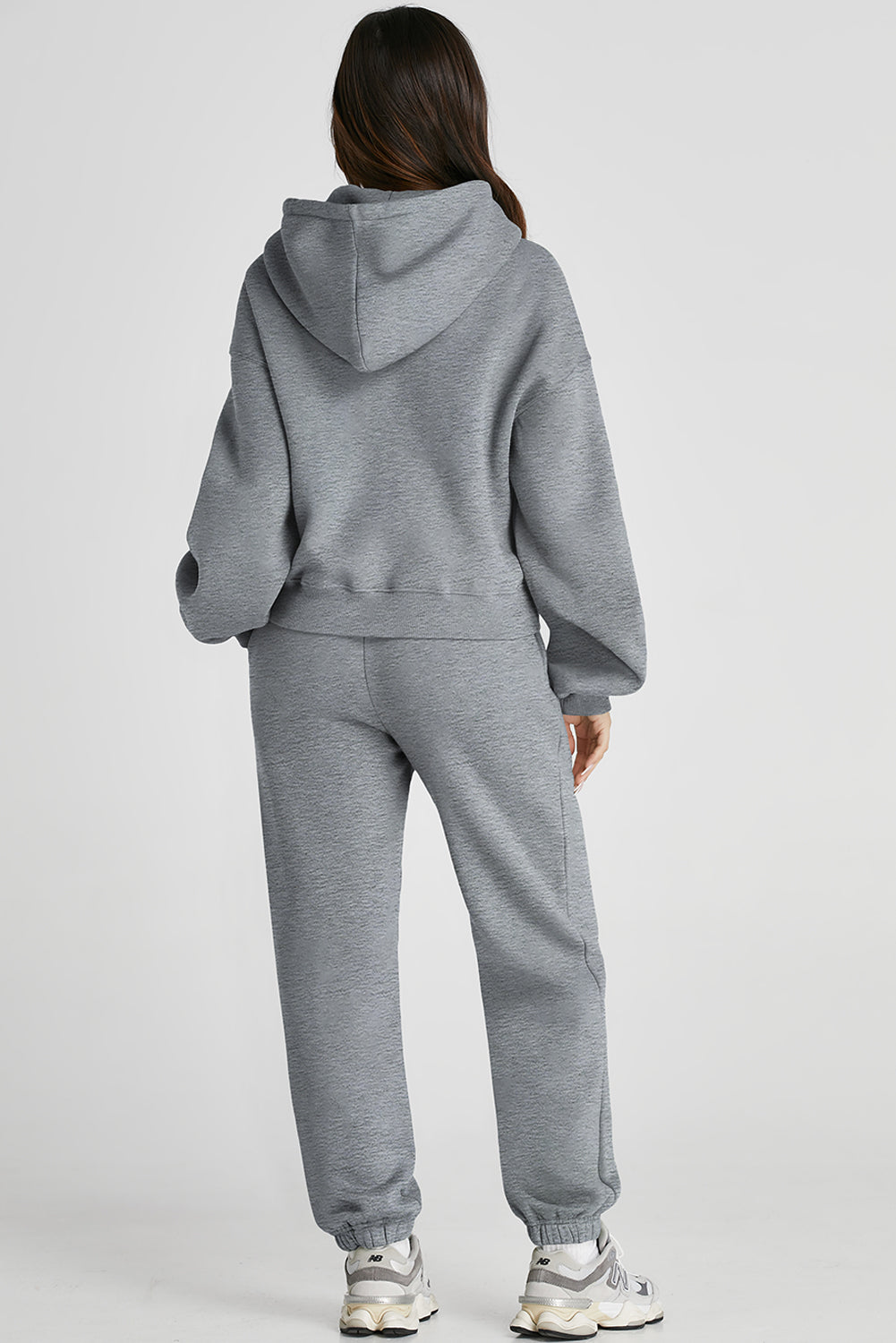 Stacey B's Dropped Shoulder Hooded Top and Pants Active Set