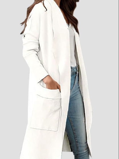 Stacey B's Open Front Dropped Shoulder Outerwear