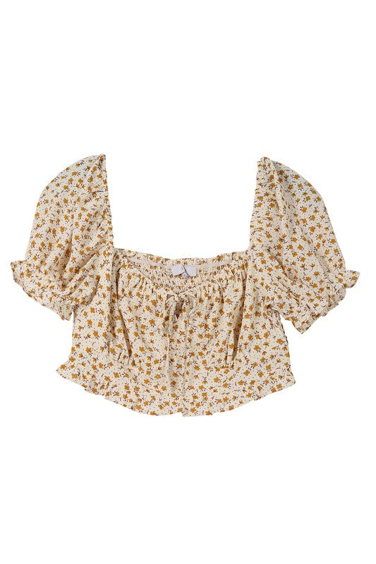 Stacey B's SS puff dressy top