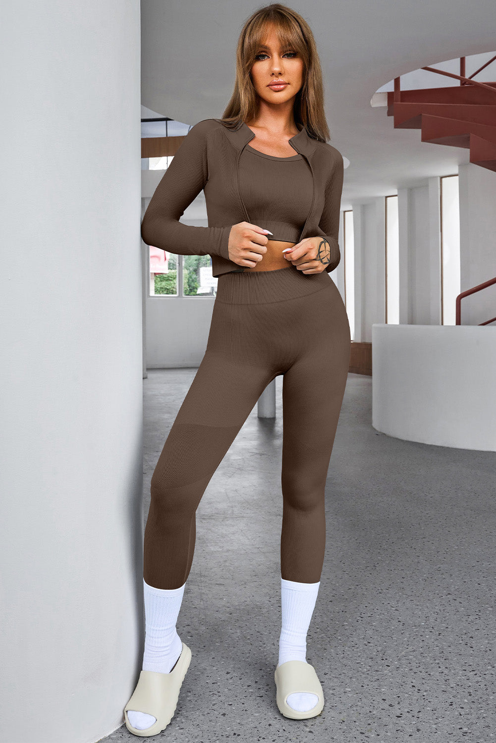 Stacey B's Tank Cropped Active Top and Pants Set