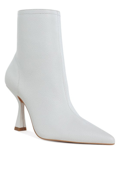 Stacey B's Farnak Pleather Pointed Toe Ankle Boots