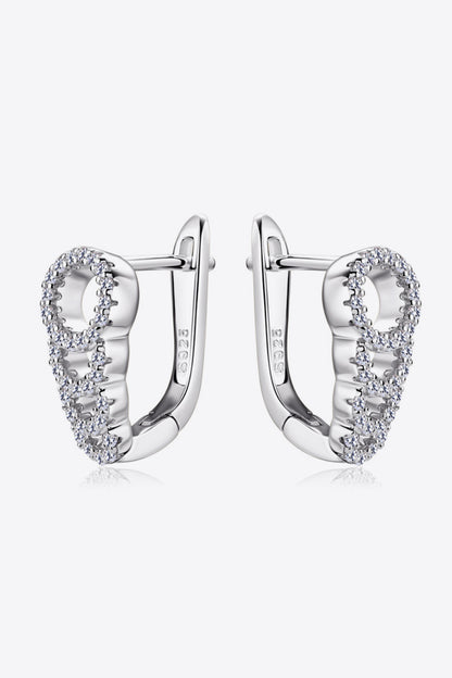 Stacey B's Moissanite 925 Sterling Silver Earrings