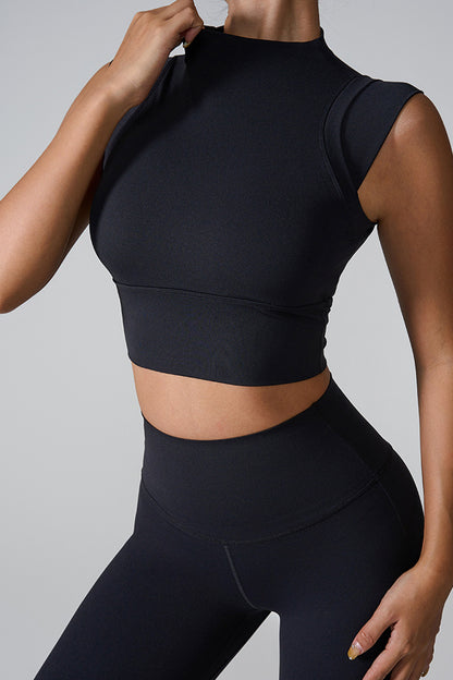 Stacey B's Mock Neck Active Tank