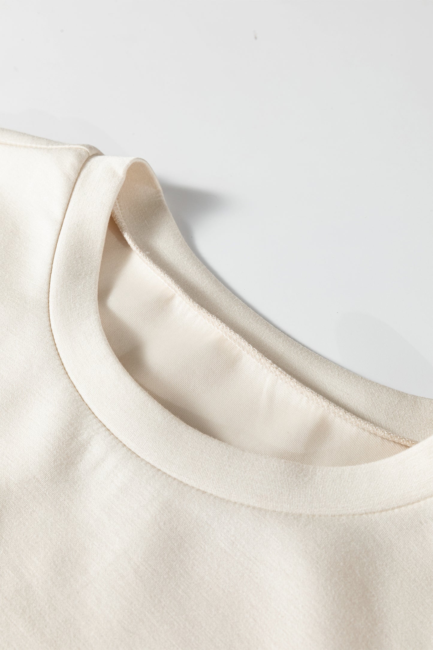 Stacey B's Jet Stream Contrast Striped Trim Crewneck T Shirt Loose Straight Pants Set