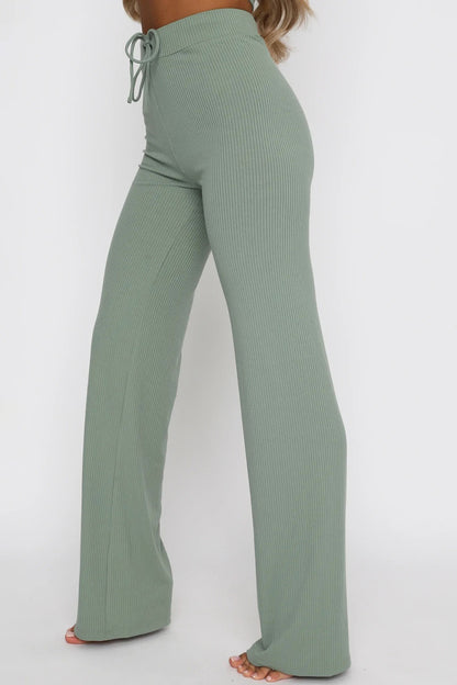Stacey B's Round Neck Short Sleeve Top and Pants Set