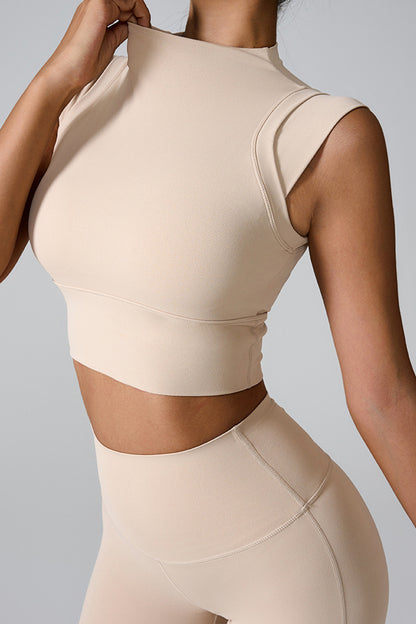 Stacey B's Mock Neck Active Tank