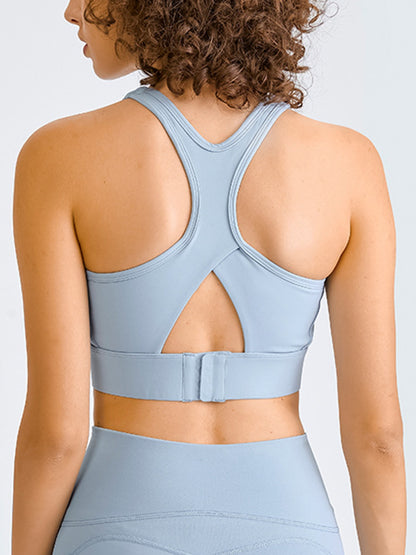 Stacey B's Double Take Square Neck Racerback Cropped Tank