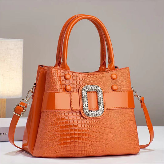 Stacey B's Lizard patterned single shoulder diagonal cross bag