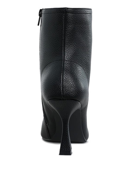 Stacey B's Farnak Pleather Pointed Toe Ankle Boots