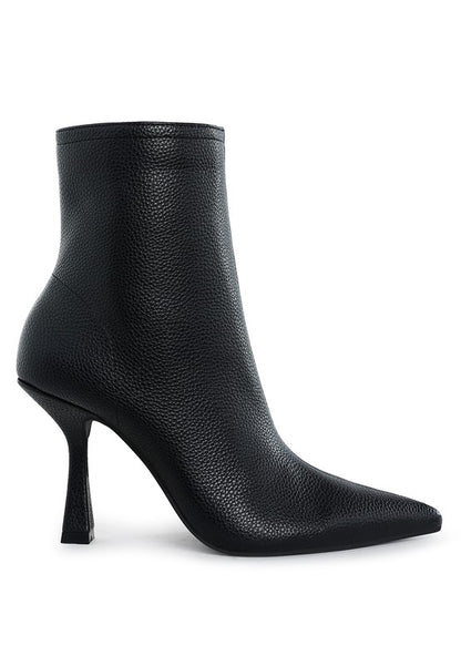 Stacey B's Farnak Pleather Pointed Toe Ankle Boots
