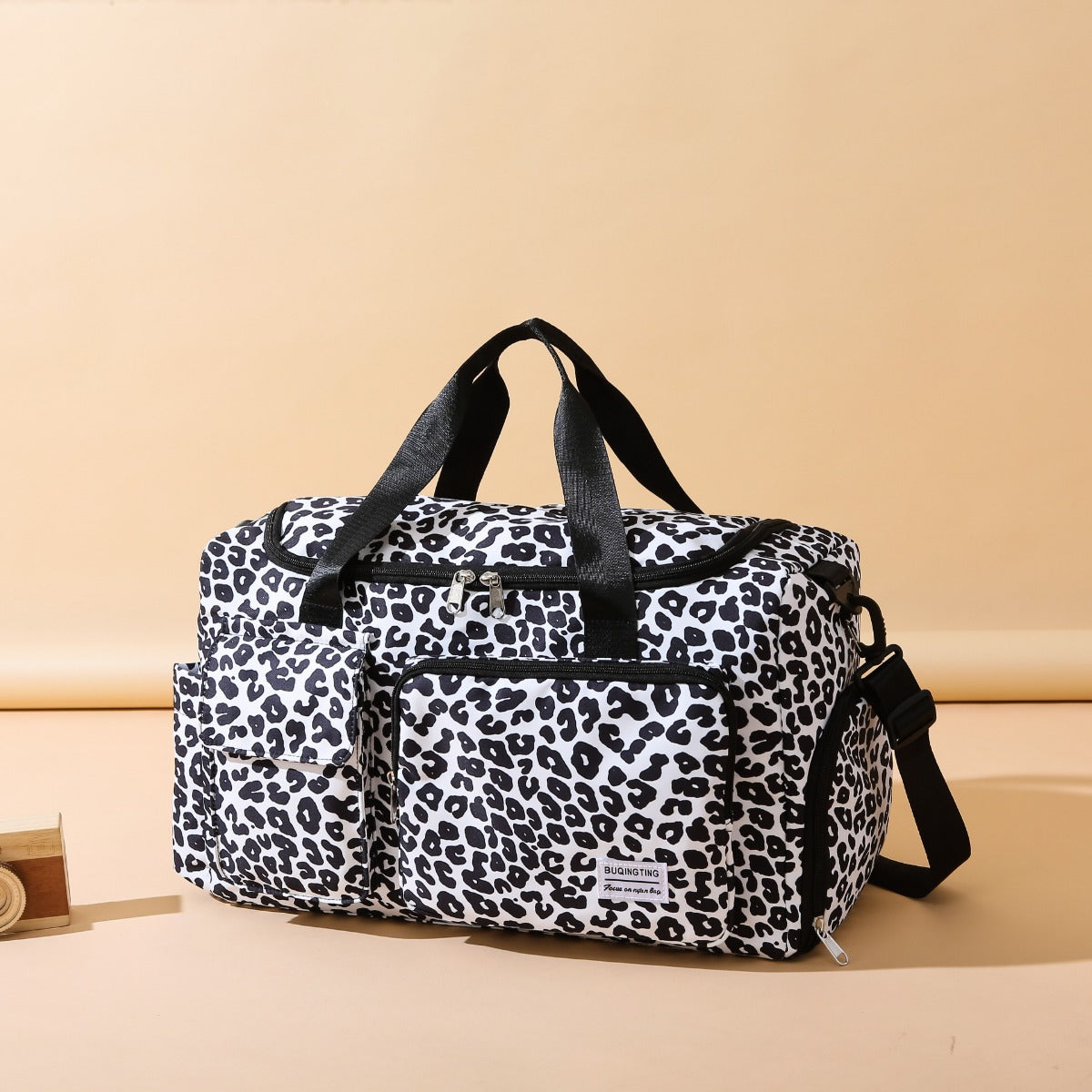 Stacey B's Oxford Cloth Animal Print Travel Bag