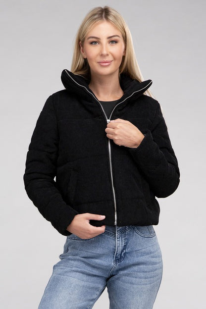 Stacey B's Corduroy Zip-Up Jacket