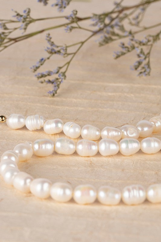 Stacey B's Small-sized natural pearl bracelet, necklace set