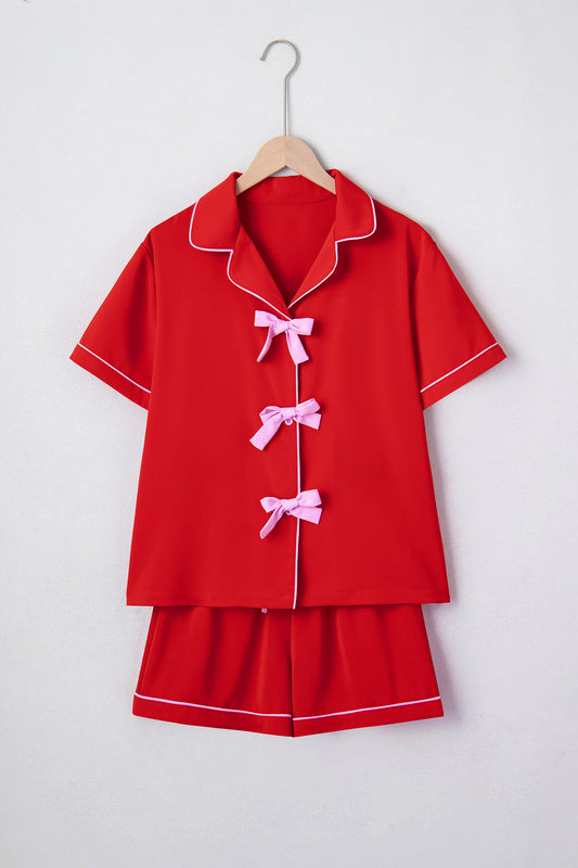 Stacey B's Red Dotted Heart Festive Valentine Blouse