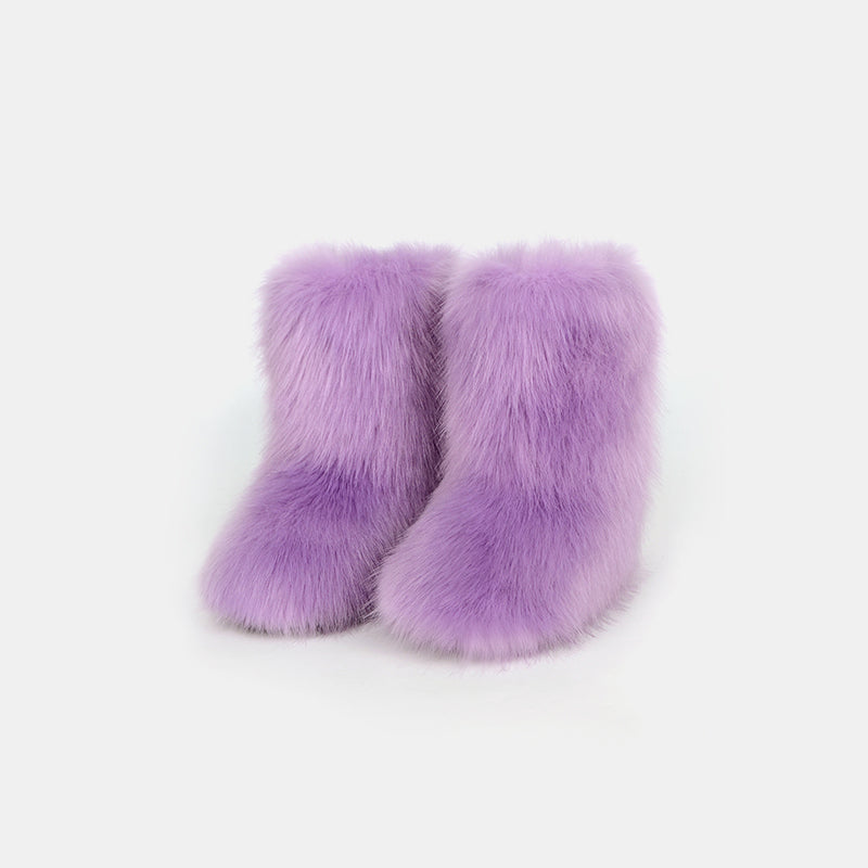 Stacey B's Thermal Fuzzy Platform Boots