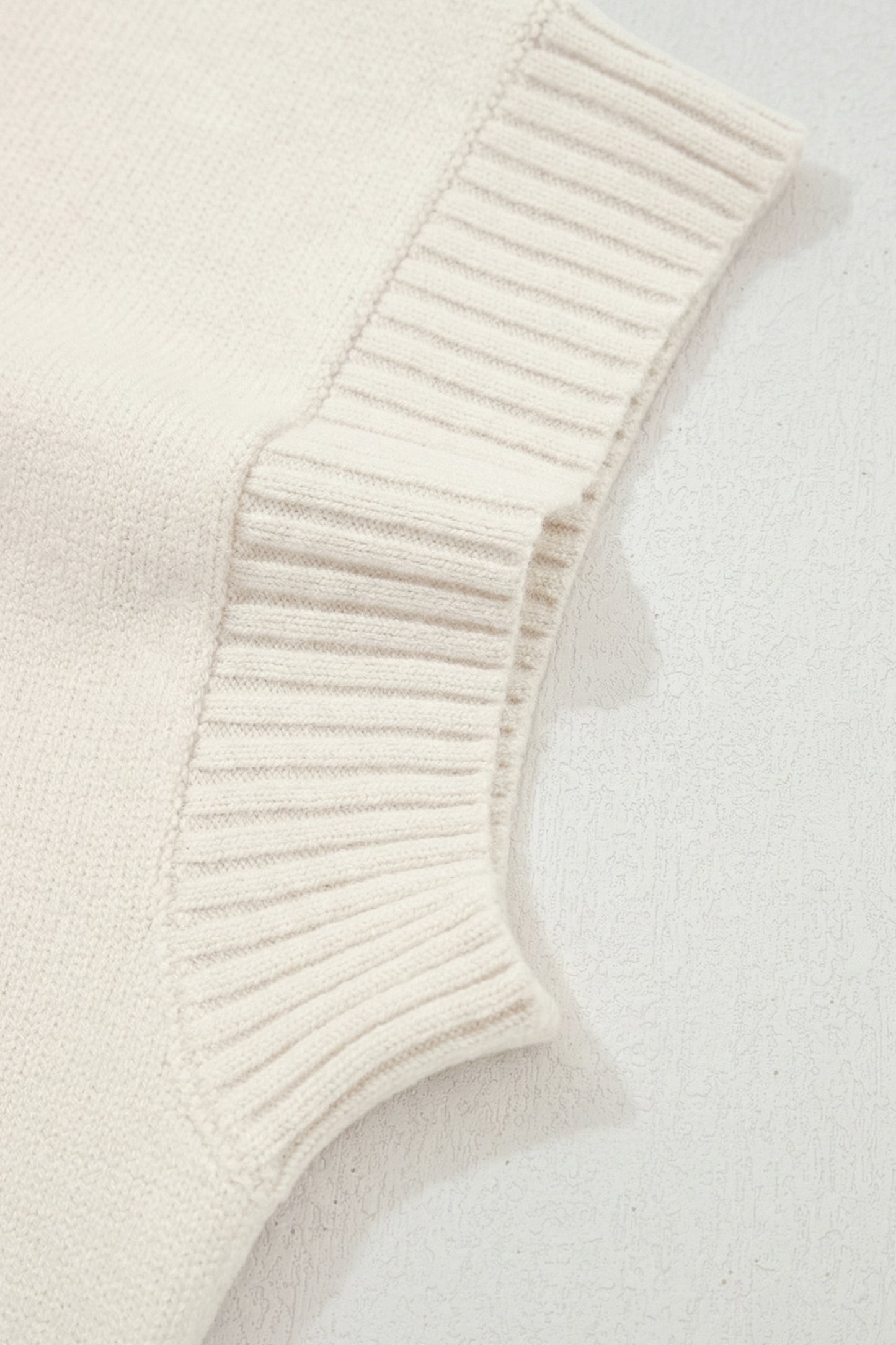 Stacey B's White Valentine Heart Graphic Cropped Short Sleeve Sweater