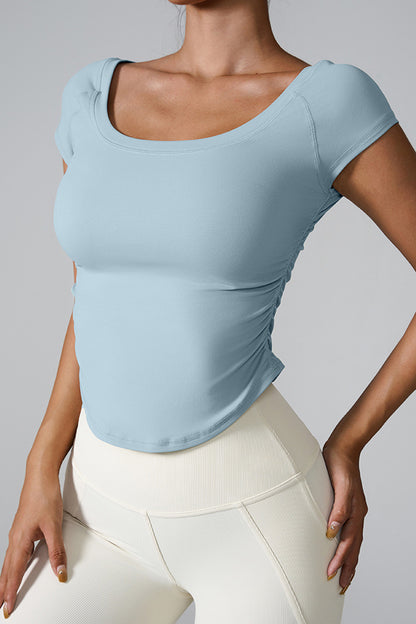 Stacey B's Round Neck Short Sleeve Active T-Shirt