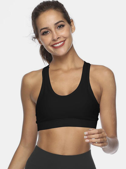 Stacey B's Cutout Scoop Neck Active Tank