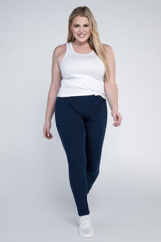 Stacey B's Plus Everyday Leggings with Pockets