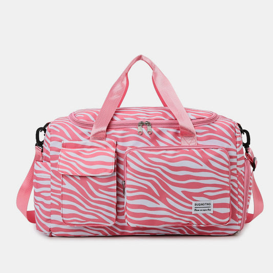 Stacey B's Oxford Cloth Animal Print Travel Bag