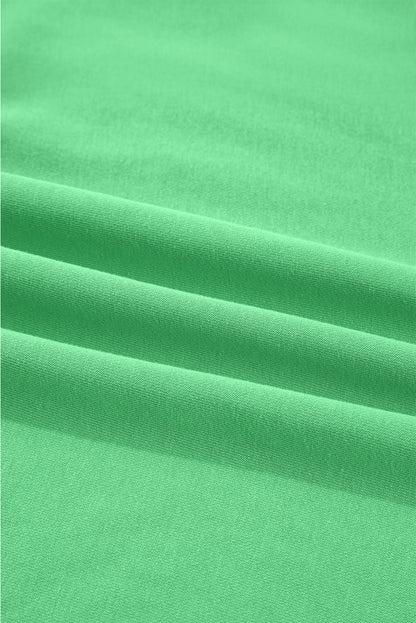 Stacey B's Bright Green Drop Shoulder Crop Pullover Drawstring Wide Leg Pants Set