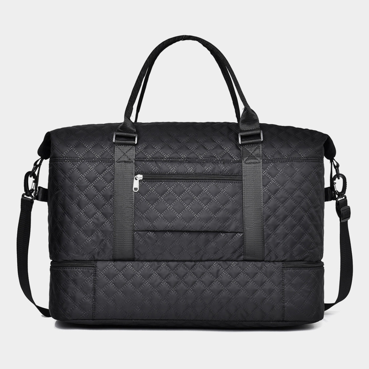 Stacey B's Diamond Grid Oxford Cloth Oversize Travel Bag