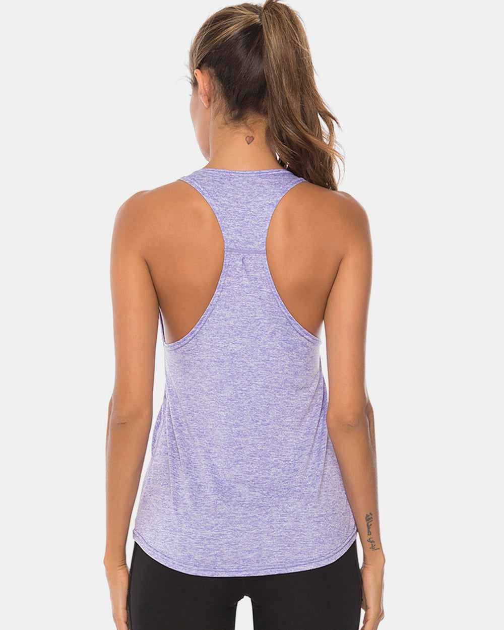 Stacey B's Full Size Scoop Neck Wide Strap Active Tank