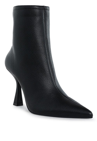 Stacey B's Farnak Pleather Pointed Toe Ankle Boots
