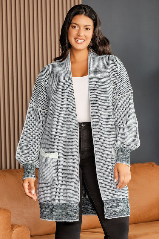 Stacey B's  Open Front Longline Cardigan