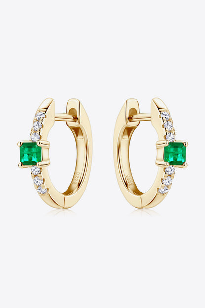 Stacey B's Lab-Grown Emerald Earrings