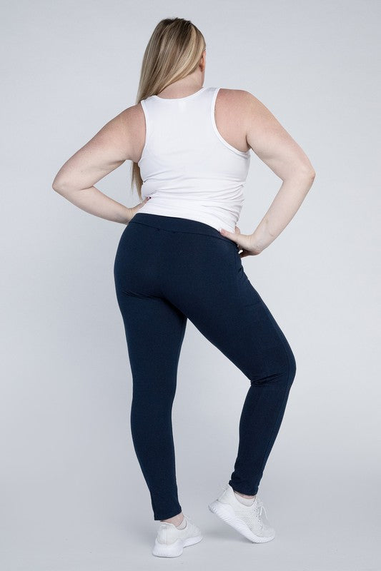 Stacey B's Plus Everyday Leggings with Pockets