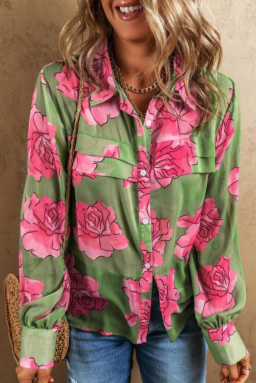 Stacey B's Rosy Long Sleeve Shirt