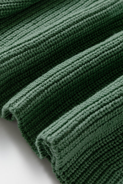 Stacey B's Mist Green Solid Lantern Sleeve Empire Waist Short Sweater Dress