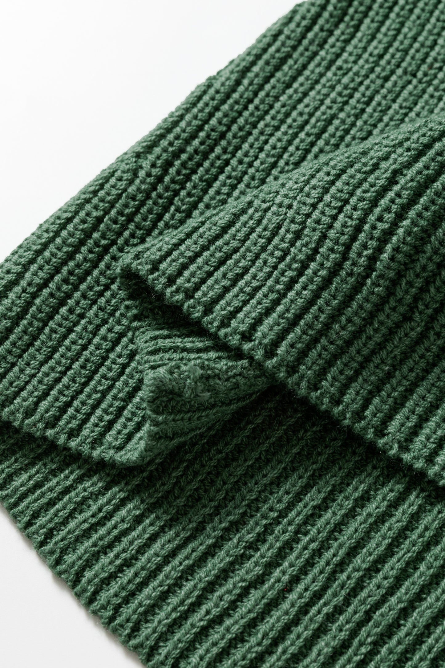 Stacey B's Mist Green Solid Lantern Sleeve Empire Waist Short Sweater Dress